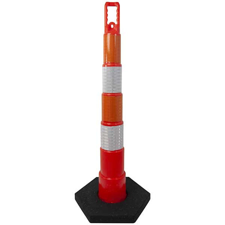 42" Channelizer Cone with 4 Reflective Bands - Crowd Control Warehouse