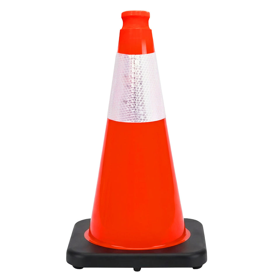 18" Orange Traffic Cone with Reflective Collar