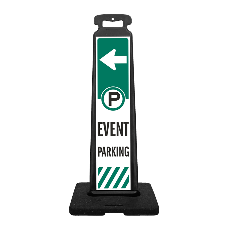 Parking Vertical Panel Sign - EVENT PARKING LEFT ARROW
