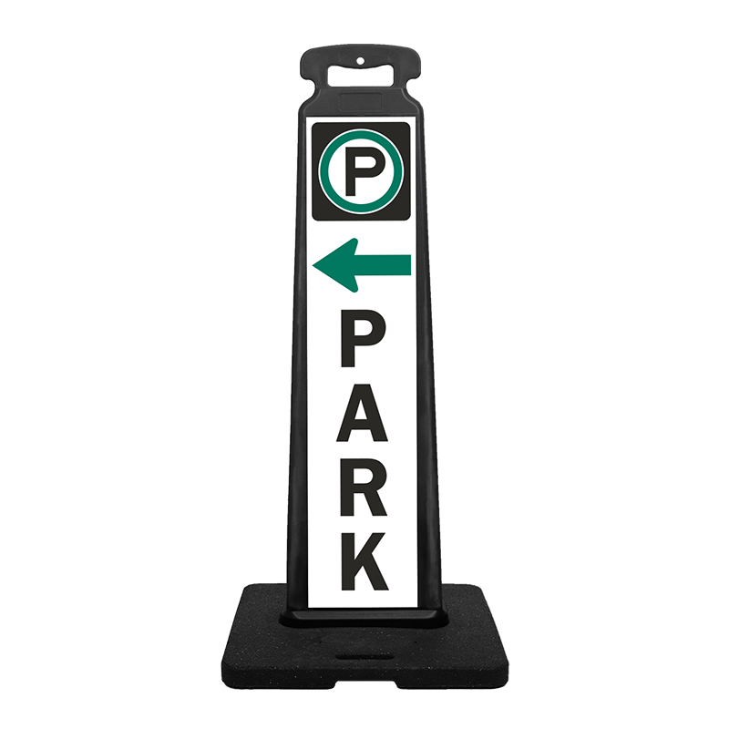 Parking Vertical Panel Sign - PARK LEFT ARROW
