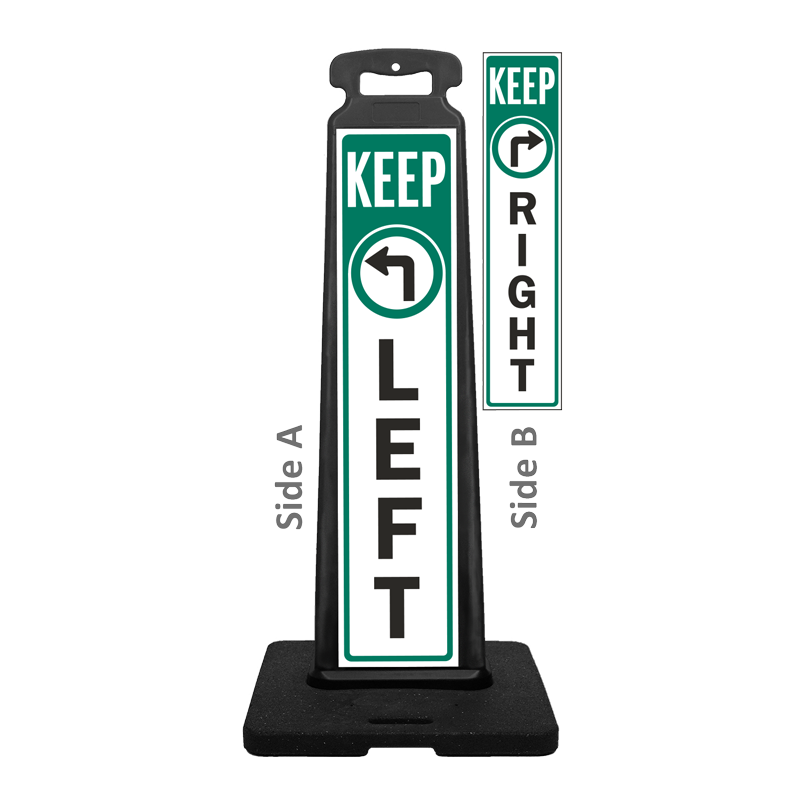 Traffic Vertical Panel Sign - KEEP LEFT